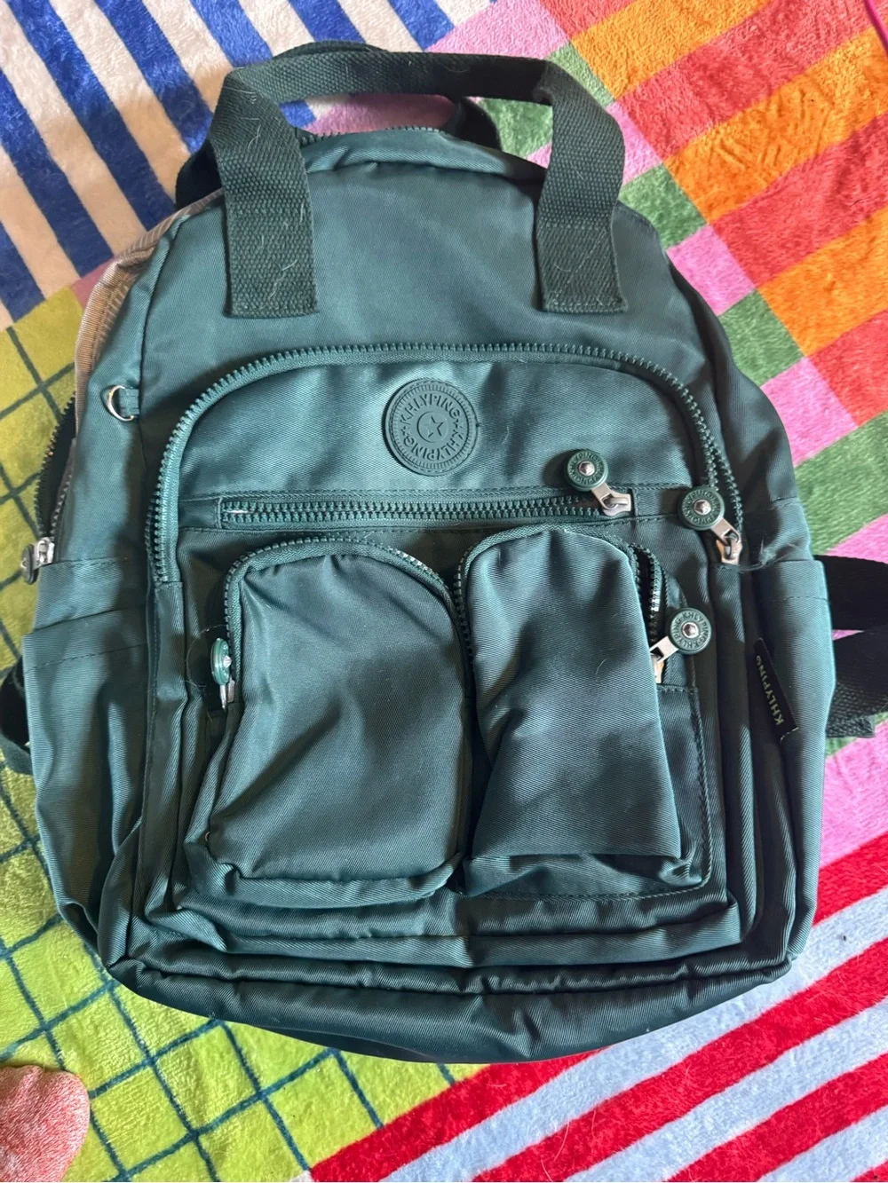 Green Backpack - Casual Daypack